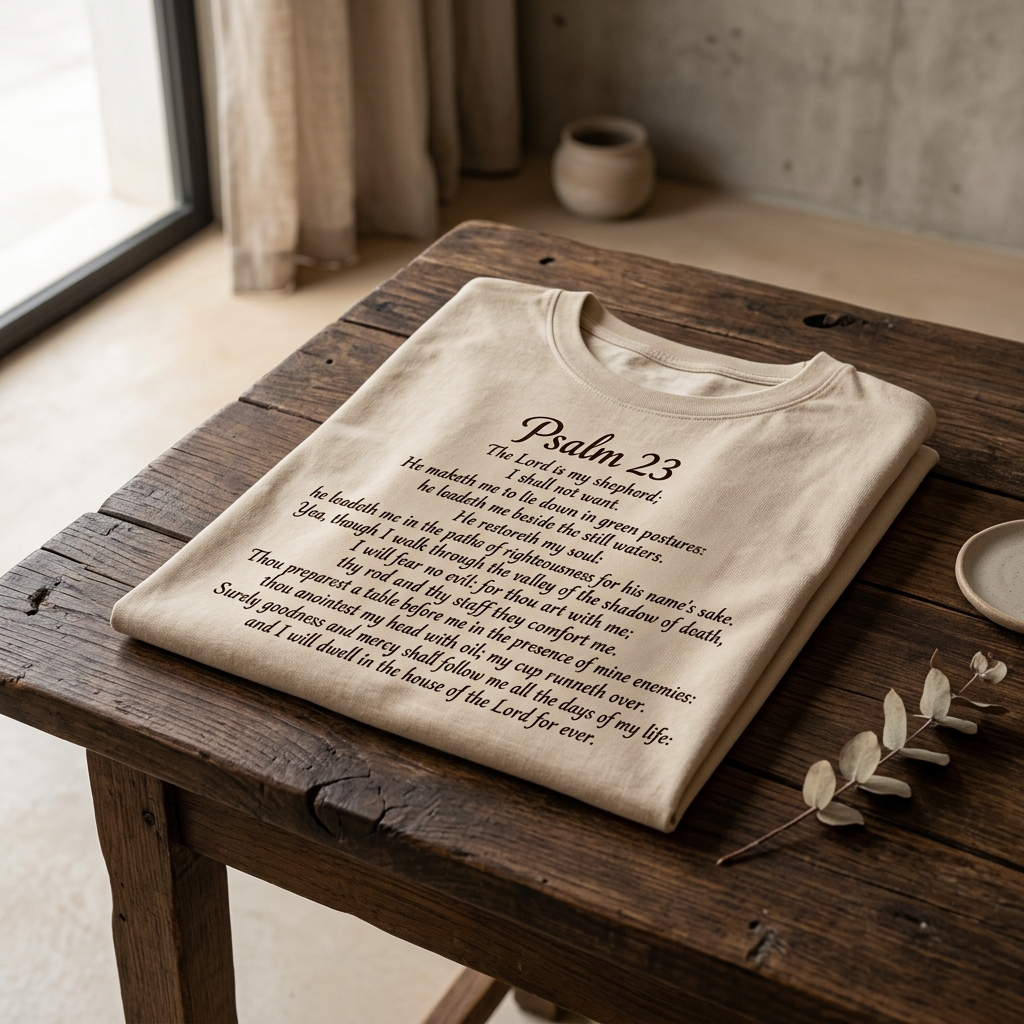 Psalm Calligraphy Tee